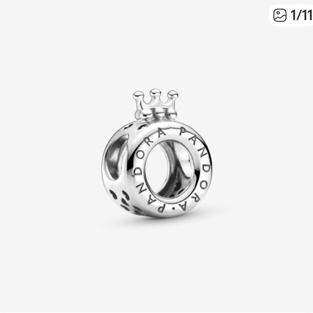 Pandora Silver Crown Charm Bracelet
